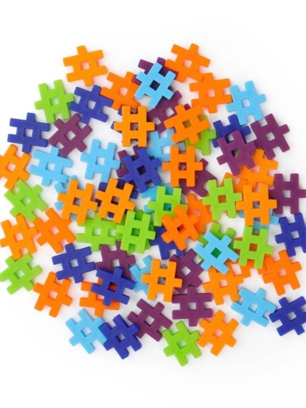 5 Sets Target Hashtag Building Blocks Multicolor